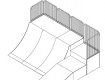 All-In Sport: L=550cm; B=530cm; H=160/120/80cm; r=240cm