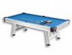All-In Sport: Hohe Stabilität durch wetterfesten Alurahmen und präziser Kugellauf, 8 ft. Spielfläche (224 cm x 112 cm), blaues wetterfestes Tischtuch, ...