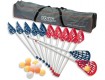 All-In Sport: De set bestaat uit: - 6 sticks in rood - 6 sticks in blauw - 12 ballen - 1 transporttas