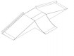 All-In Sport: Skateelement mit den Maßen L=590cm; B=300cm; H=80/110cm Zweiseitig befahrbar mit Seitenverkleidung Rail Bauseits einbetoniert