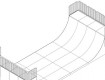 All-In Sport: L=1225cm; B=500cm; H=220cm; r=240cm  mit Seitenverkleidung und Rückwand<br />Podest mit dreiseitigem Geländer<br />Inclusive 2 Benutzer-H...