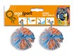 All-In Sport: 2 Ogo Sport ballen, los (Wuschelball/Koosh Ball), die niet wegrollen, als ze op de grond vallen. Afm. Ø 6,5 cm, 2 stuks aan een karntonne...