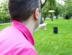 All-In Sport: Het doel voor Frisbee Golf kan overal opgesteld worden. Het robuuste doel van polyester met pop-up-functie is supersnel op- en afgebouwd....