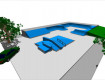 All-In Sport: Area 35 x 25m  1 x D3668 Curb-Ditch mit Rail 65/80/120<br />2 x D2349 Pool Element Negativ  24-12/90°<br />1 x D2348 Pool Element 24-12/9...