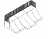 All-In Sport: L=400cm; B=756cm; H=160/120cm; r=240cm