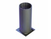All-In Sport: aus Alu-Spezialprofil für Pfosten 91 x 91 mm und 120 x 100 mm Ovalprofil.