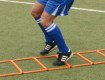 All-In Sport: 9 vakken – vaklengte en -breedte ca. 40 x 40 cm – met een totale lengte van ca. 4 meter, kleur geel.