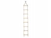 All-In Sport: 270 cm met 8 massief houten sporten, naturel gelakt. PP-touw Ø 10 mm, met ophangring.