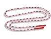 All-In Sport: Springtouw, bestaande uit een nylon touw voorzien van gekleurde, kunststof buisjes. Lengte 300 cm, met kunststof handvaten, kleuren: rood...