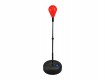 All-In Sport: Boksbal op standaard met schuimstof stootpeer en vulbare gewichtsvoet, trappenloos verstelbaar van 140-170 cm. Optimale trainingspartner ...