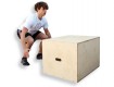All-In Sport: Drie verschillende spronghoogtes in één box Stabiele houten constructie, die zich tegen elkaar stabiliseert Elke zijde van de box kan als...