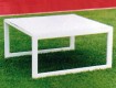 All-In Sport: Van aluminium, absoluut weerbestendig, anti-slip platform, afm. 80 x 80 x 40 cm. 