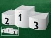 All-In Sport: Anti-Rutsch-Riffelung oben und Griffmulden vorne. Durch die innovativ abgerundete Form können die einzelnen Podeste variabel neben- bzw. ...
