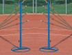 All-In Sport: aus Stahlrohr mit abnehmbarem Ringfuß. Ausleger für bis zu 20 Sprungstäbe. Schützt empfindliche Stäbe bei Wettkampf und Training.