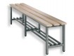 All-In Sport: Konstruktion aus stabilem Vierkant-Stahlrohr 30 x 30 mm in Gestellfarbe platingraumetallic pulverbeschichtet, RAL 7036. Füße mit Kunststo...