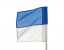 All-In Sport: Hoekvlag voor stok Ø 25-30 mm, blauw/wit