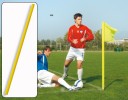 All-In Sport: Hoekvlagstok van polyethyleen Ø 50 mm geel