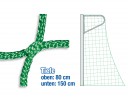 All-In Sport: Voetbaldoelnetten PP 4 mm groen