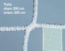 All-In Sport: Voetbaldoelnetten 1-kleurig - netdiepte 200/200 cm, 4 mm zwart