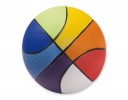 All-In Sport: Basketbal PU-foam Ø 20 cm, 290 gram Rainbow