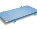 All-In Sport: Turnmat Topkwaliteit 200 x 125 x 8 cm met leren hoeken en draaglussen