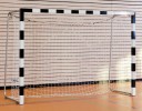 All-In Sport: Handbaldoel 3 x 2 meter zwart/wit doeldiepte 125 cm vast