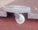 All-In Sport: Verlaagbare wielen voor aluminium afdekking polsstokspringen