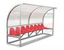All-In Sport: Dug-out CHAMPION 400 cm breed 8 zitplaatsen